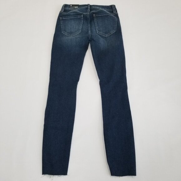 FASHION Nova Can't Stop Ankle Jeans Destructed Size 0 New - Picture 3 of 4